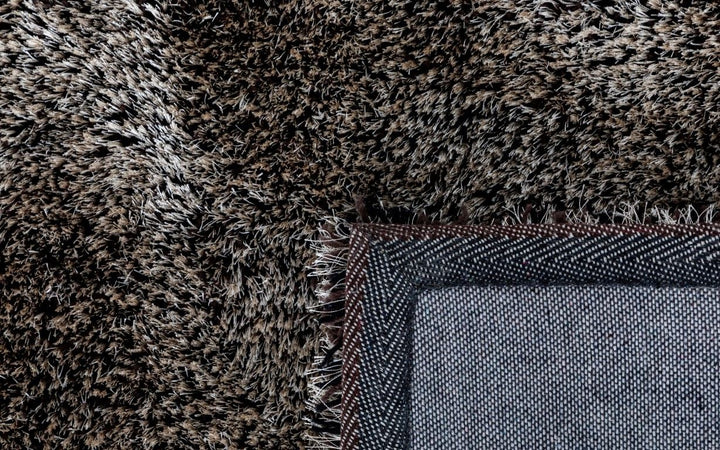 Lucas Beige Brown Black Shaggy Rug