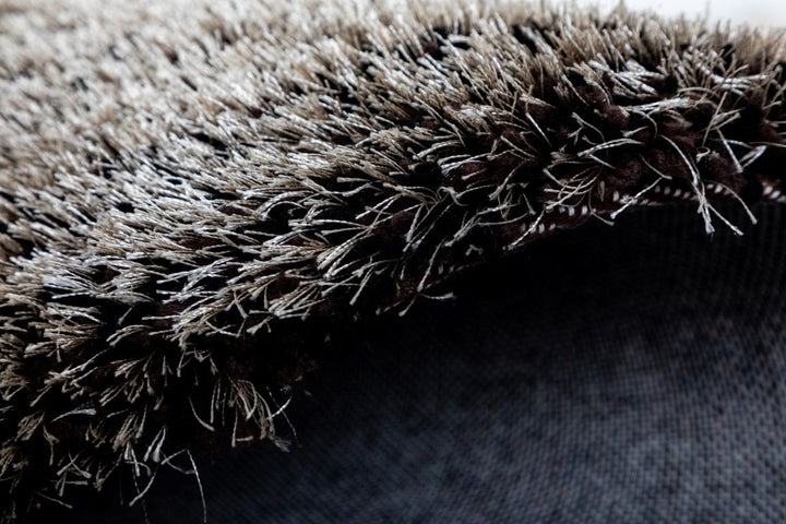 Lucas Beige Brown Black Shaggy Rug
