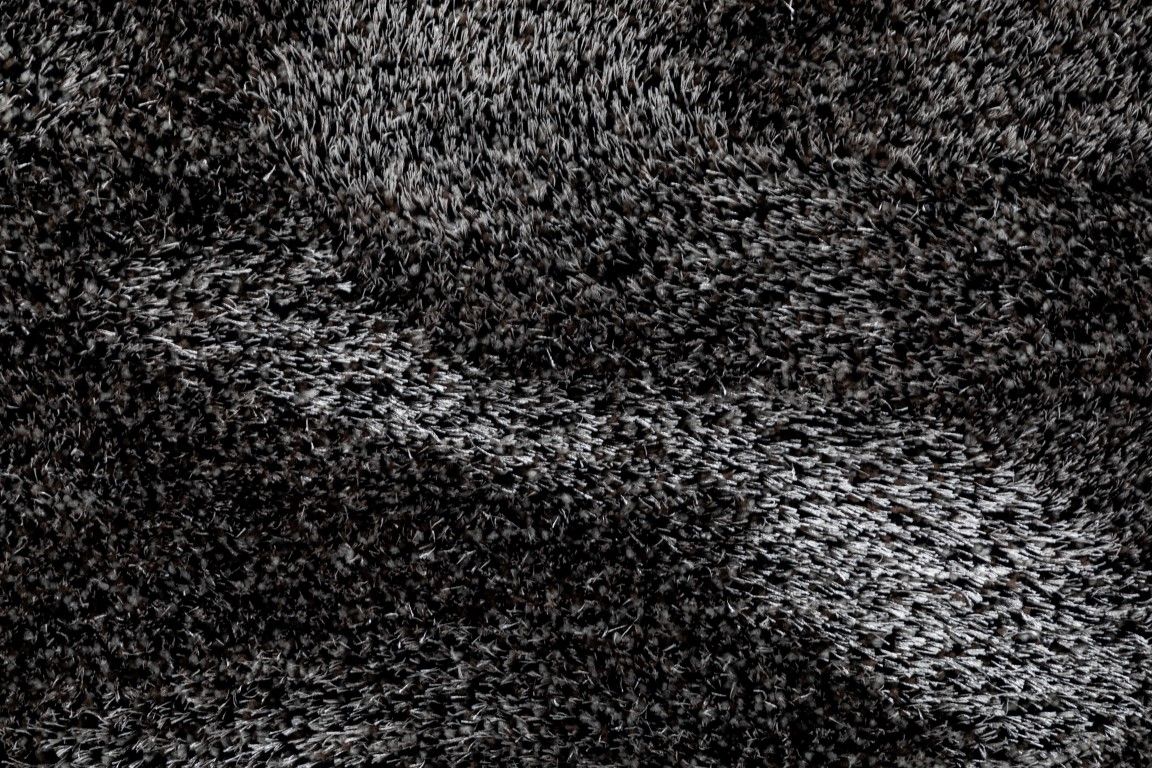 Lucas Brown Black Grey Black Shaggy Rug