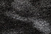 Lucas Brown Black Grey Black Shaggy Rug
