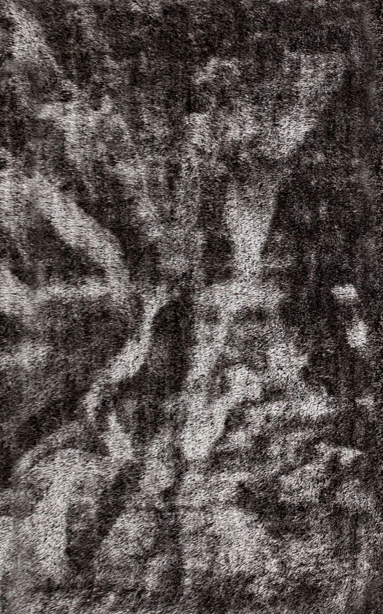 Lucas Brown Black Grey Black Shaggy Rug