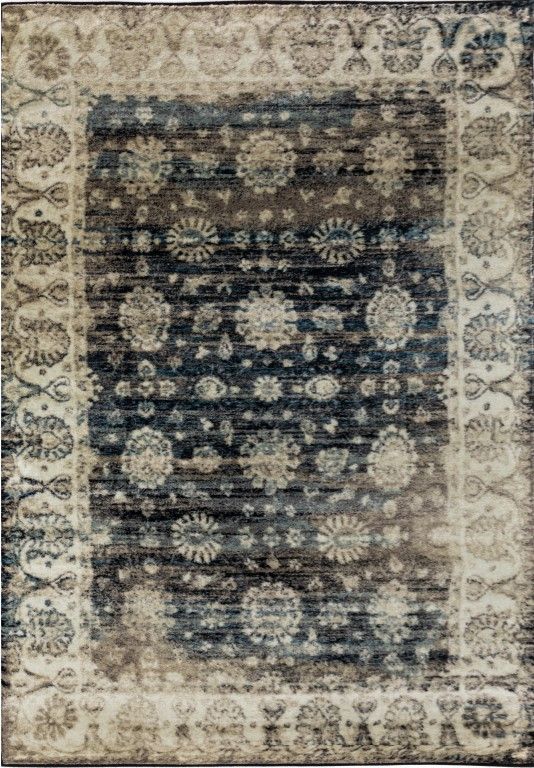 Raffia 2447 Black Rug