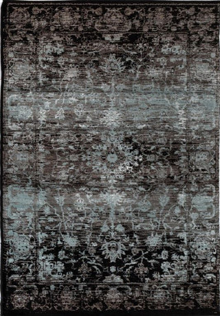 Raffia 7444 Black Rug - Trends Rugs